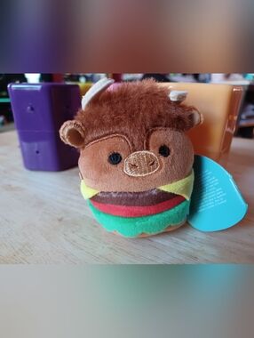 Squishmallows Micromallows Retail Special - Dunkie The Bison Dressed As A Burger